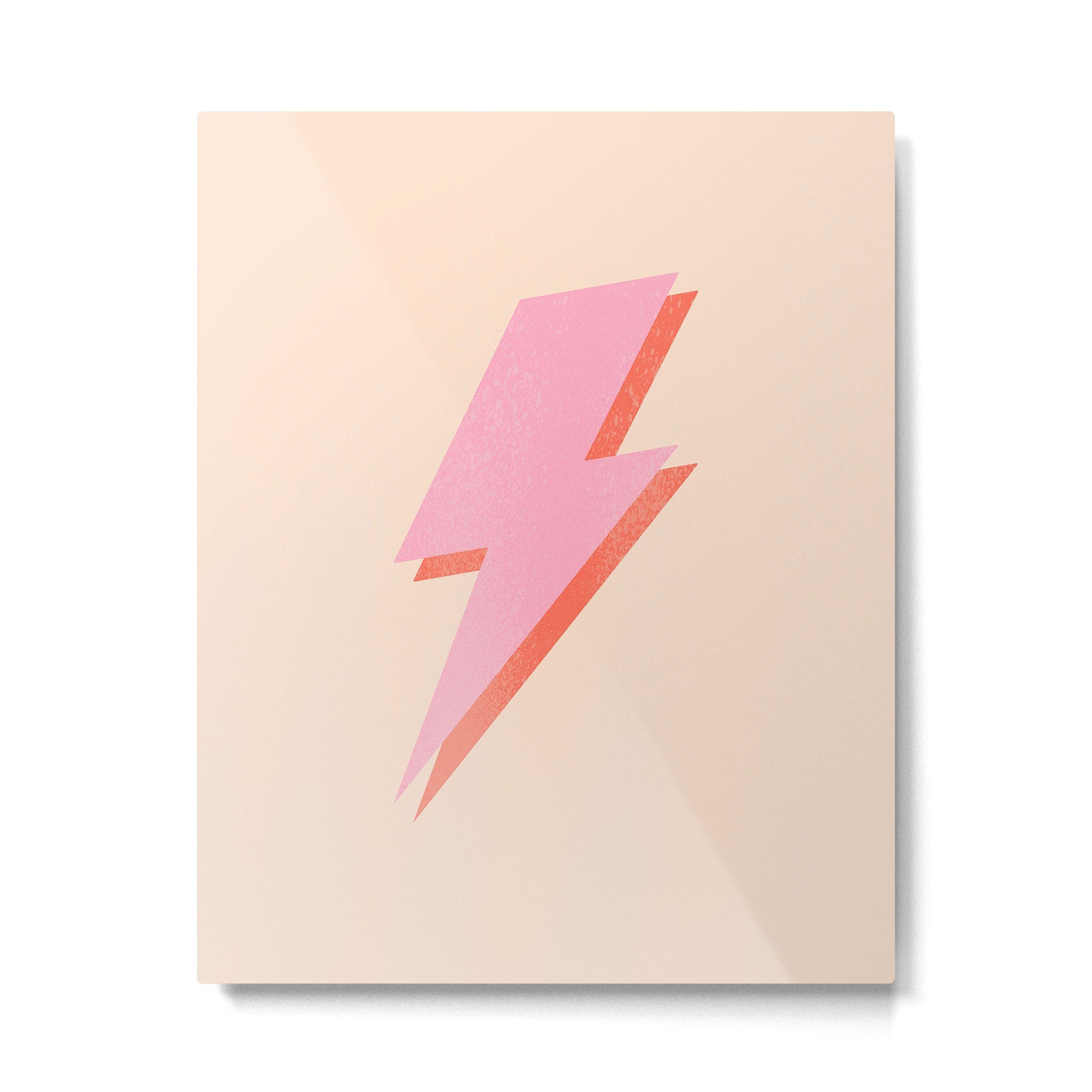 Thunderbolt: The Peach Edition Metal Print | TeksDecor