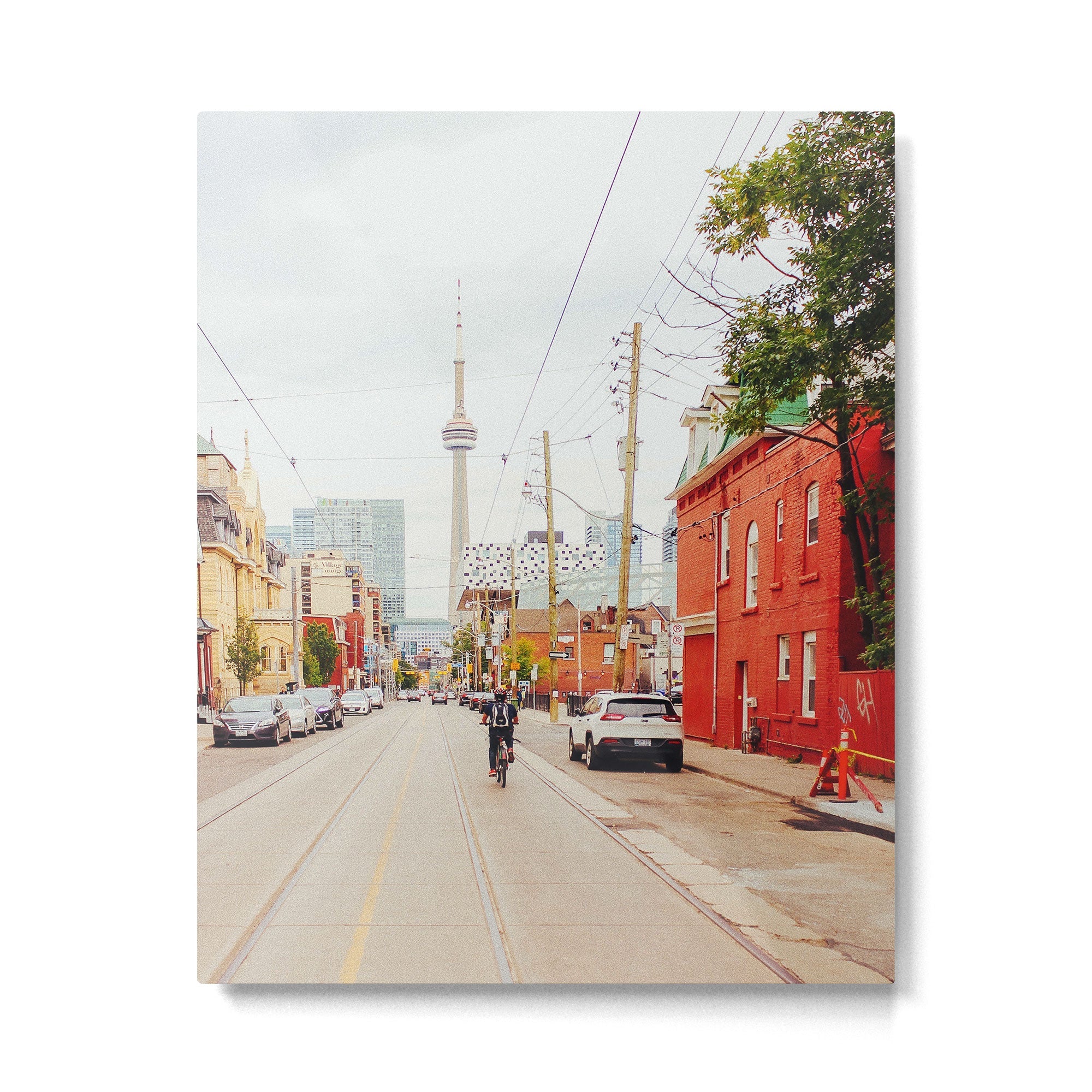 Vintage Toronto CN Tower Metal Print | TeksDecor