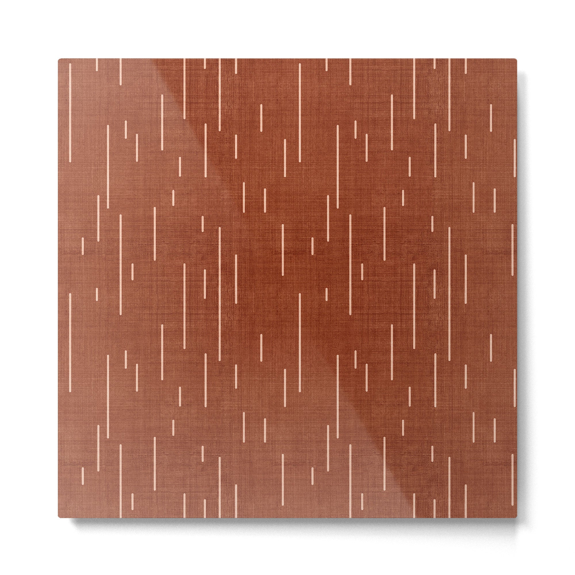 Downpour in Rust Metal Print | TeksDecor