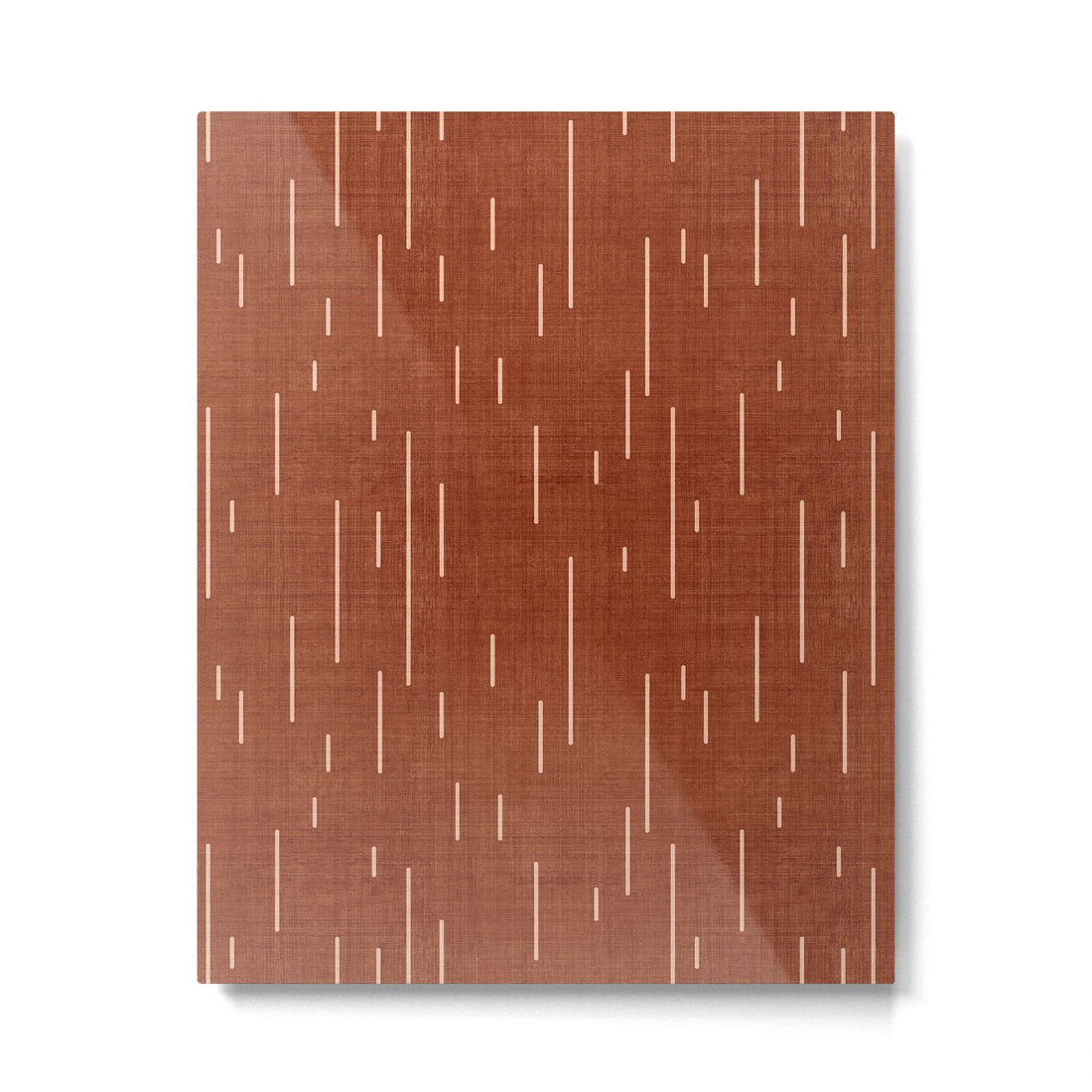 Downpour in Rust Metal Print | TeksDecor