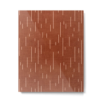 Downpour in Rust Metal Print | TeksDecor