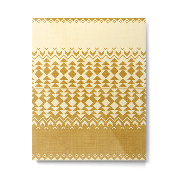 Sollia in Gold Metal Print | TeksDecor