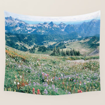 Wildflower Meadow Wall Tapestry