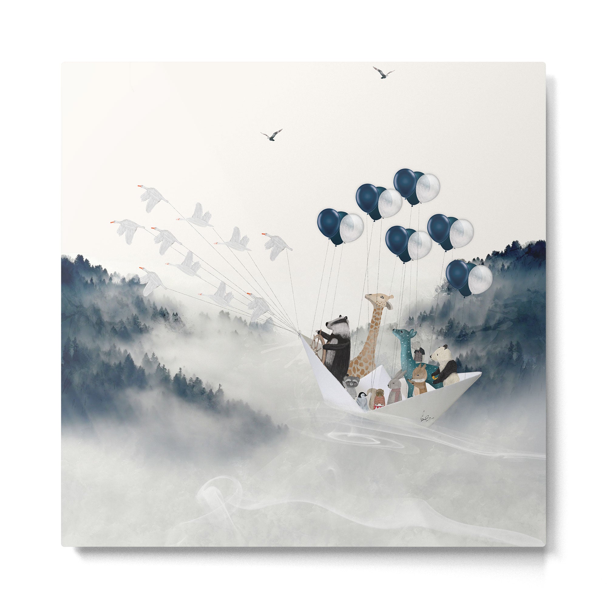 a magical journey Metal Print | TeksDecor