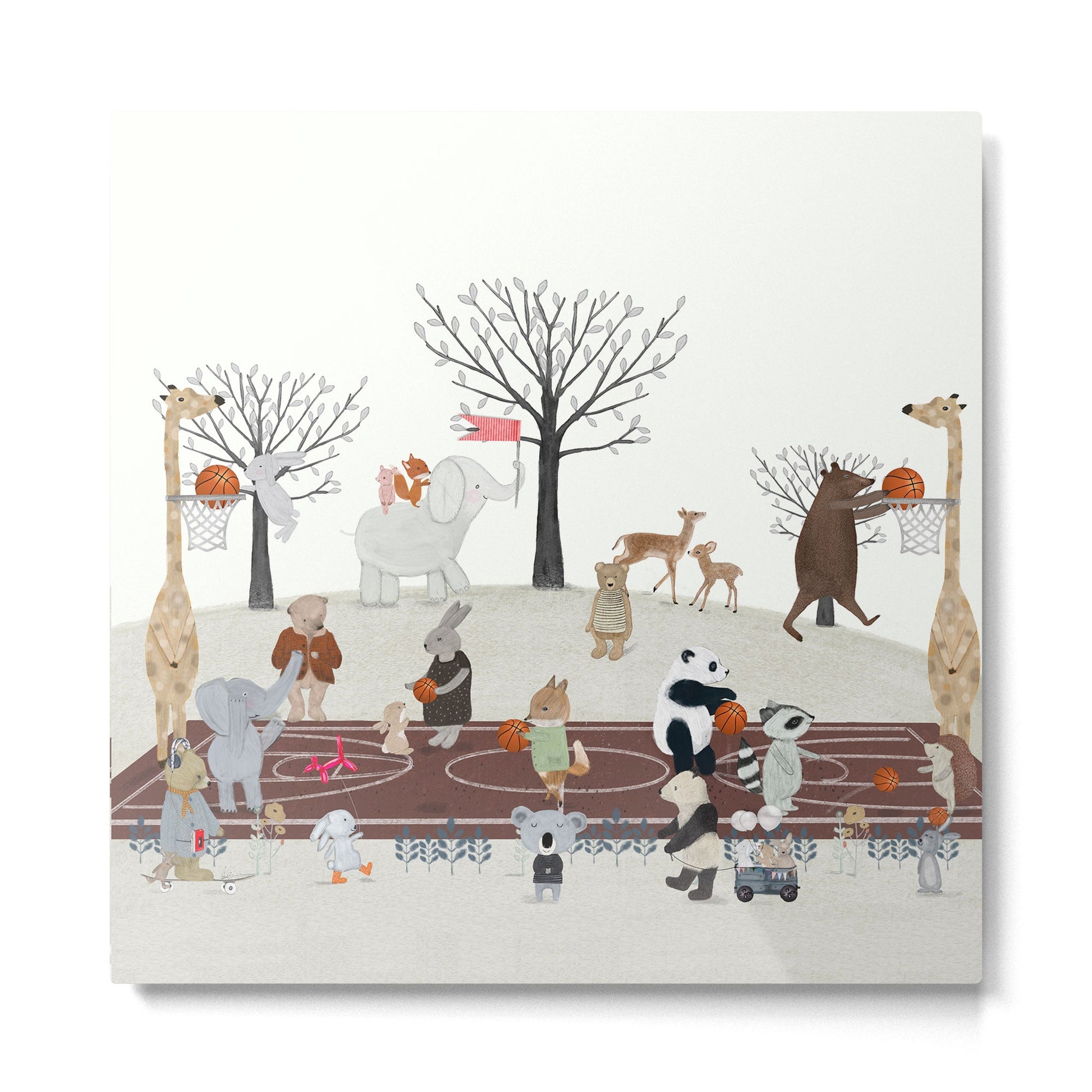 basketball time Metal Print | TeksDecor