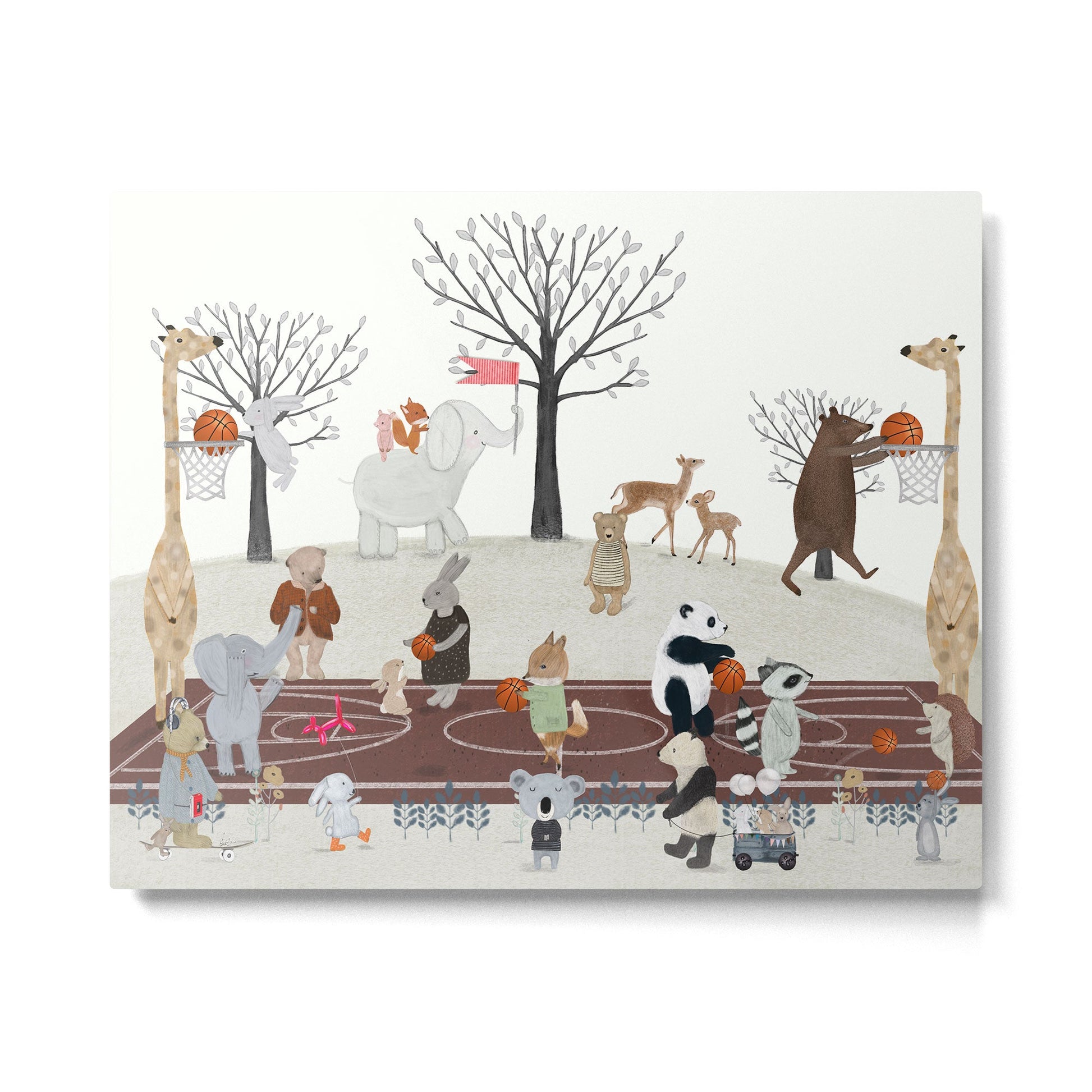basketball time Metal Print | TeksDecor