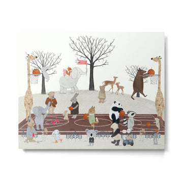 basketball time Metal Print | TeksDecor