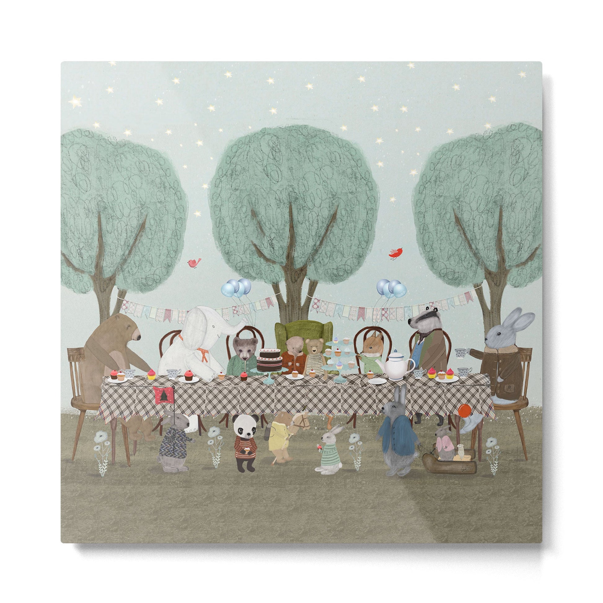 little tea party Metal Print | TeksDecor