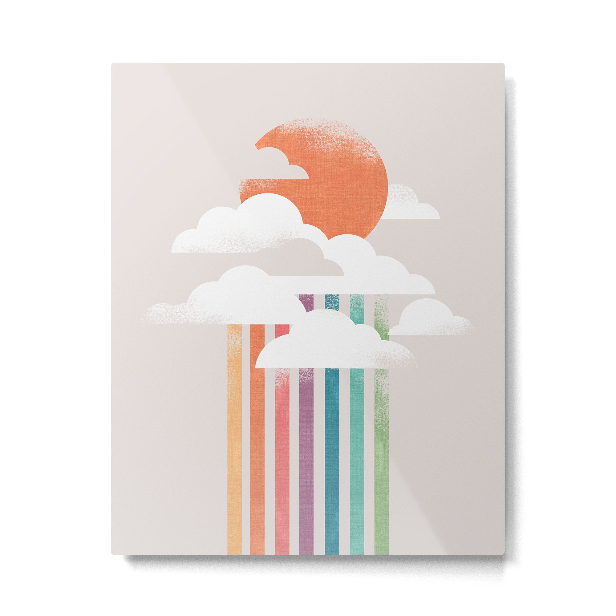 Colorful rain Metal Print | TeksDecor
