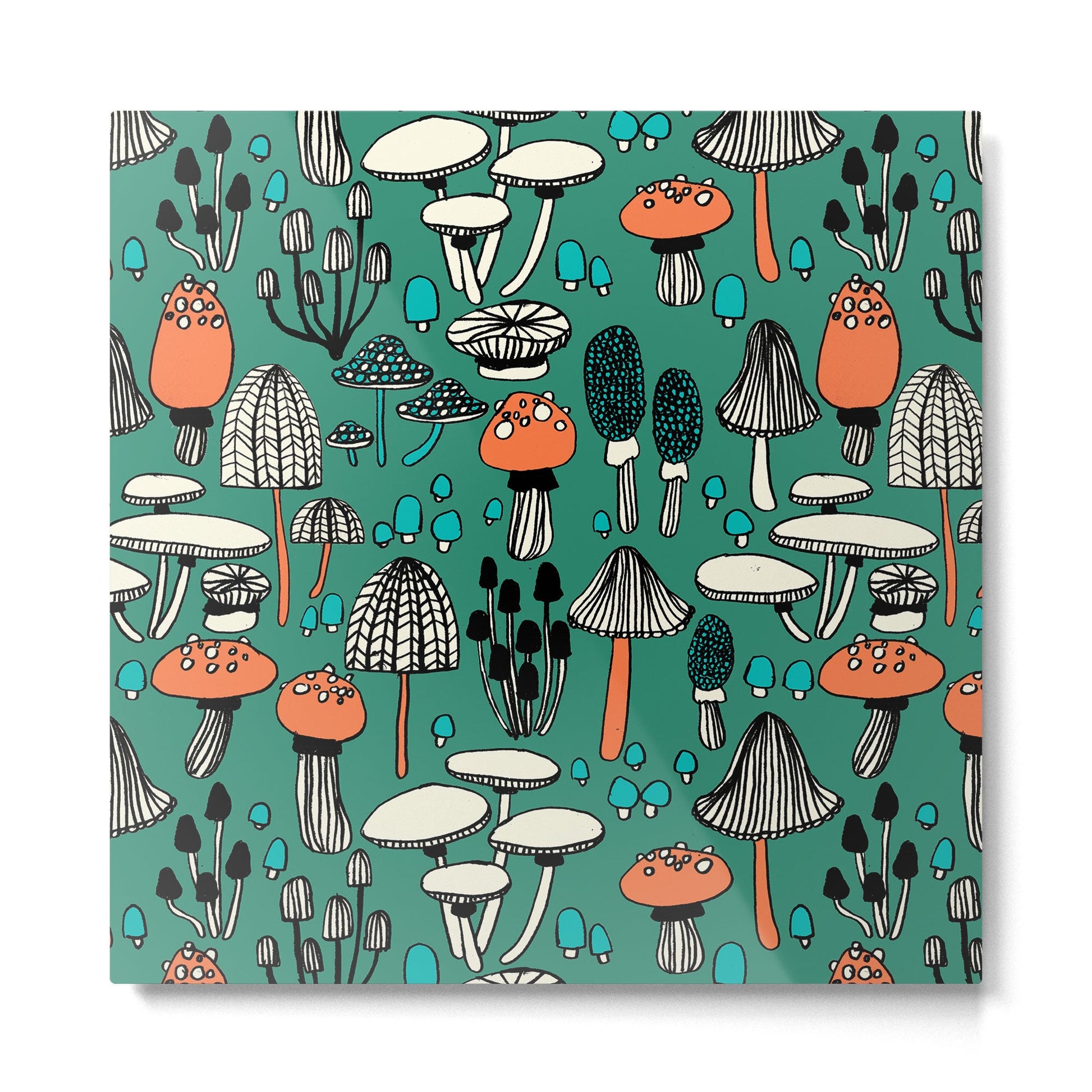 Mushroom Metal Print | TeksDecor