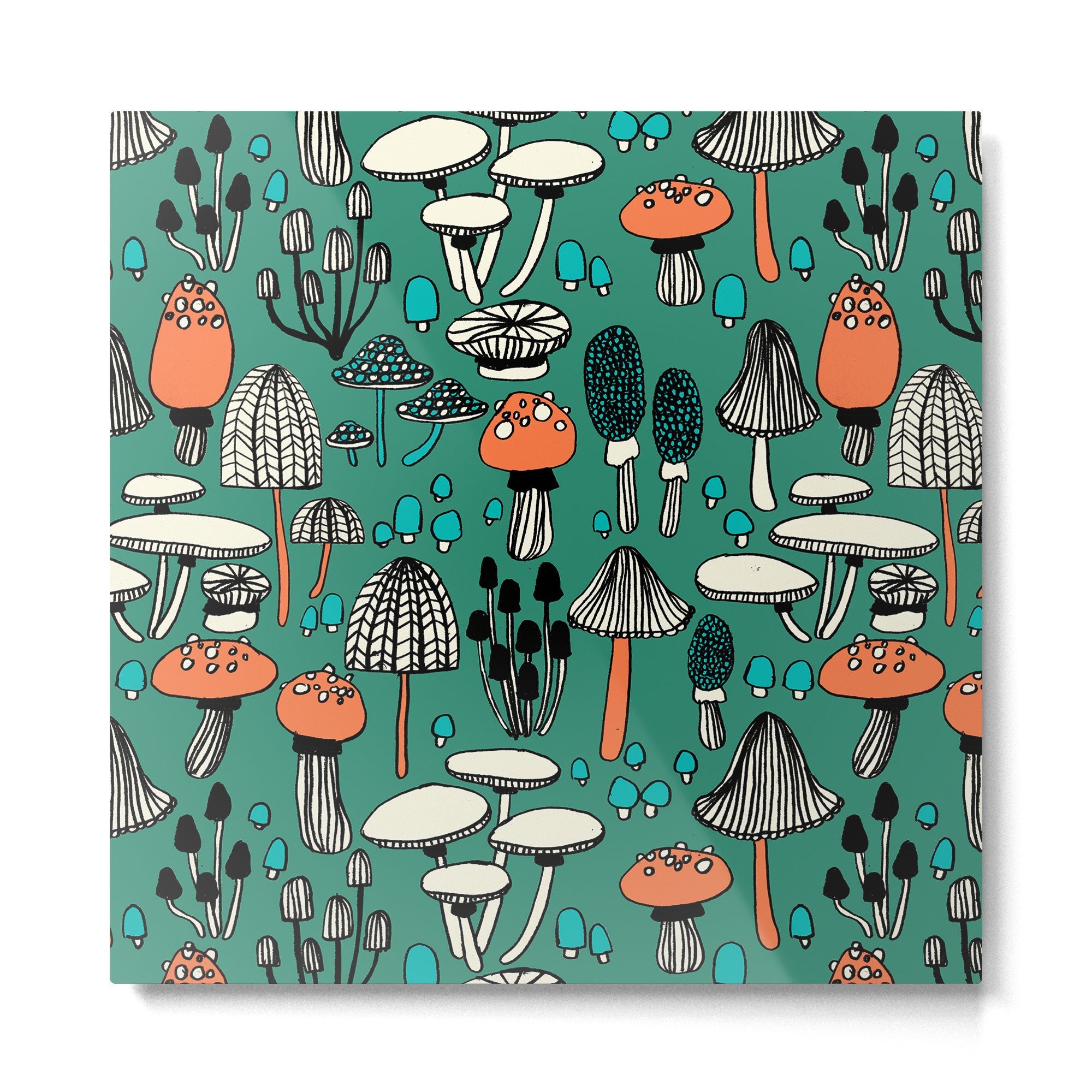 Mushroom Metal Print | TeksDecor