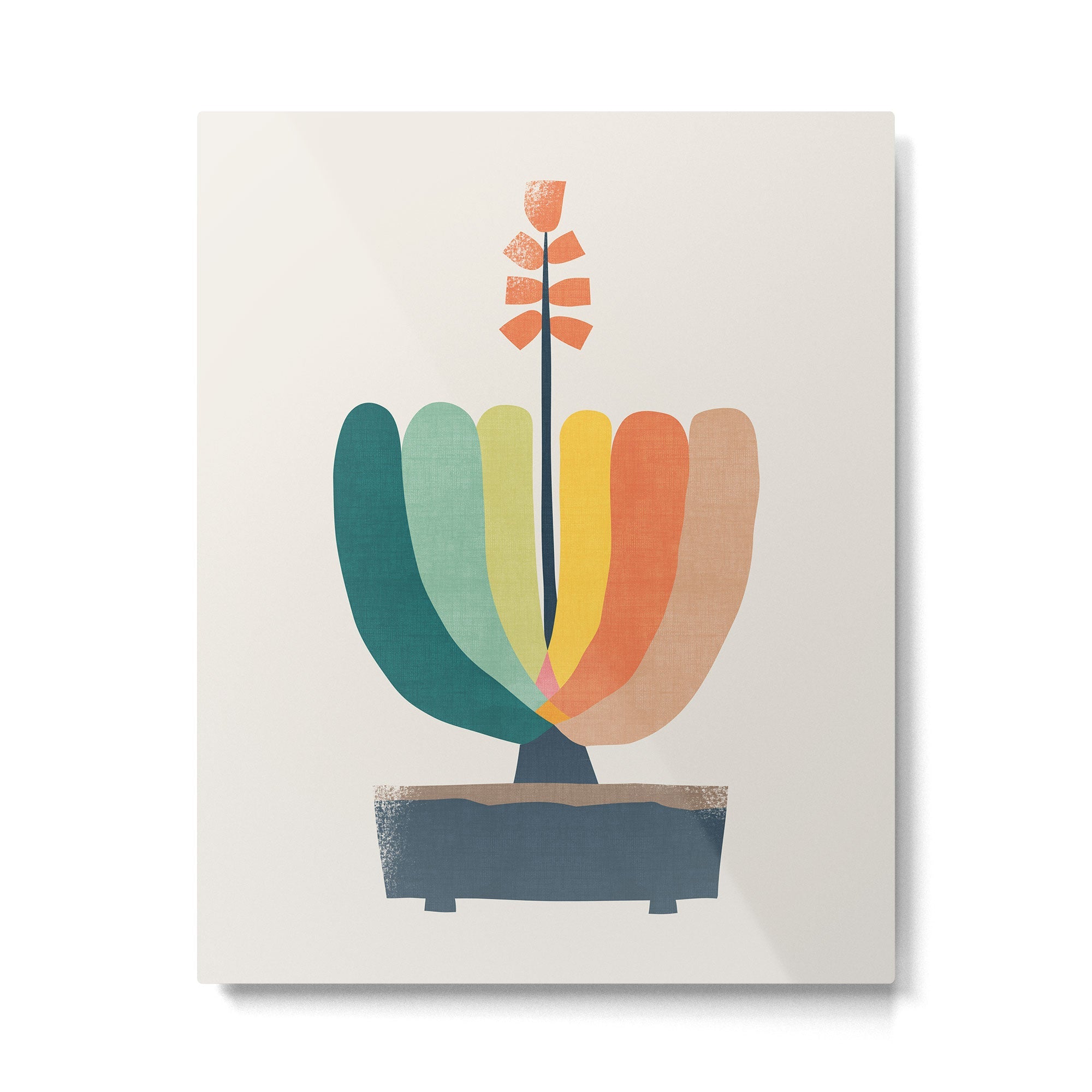Whimsical aloe plicatilis succulent plant Metal Print | TeksDecor