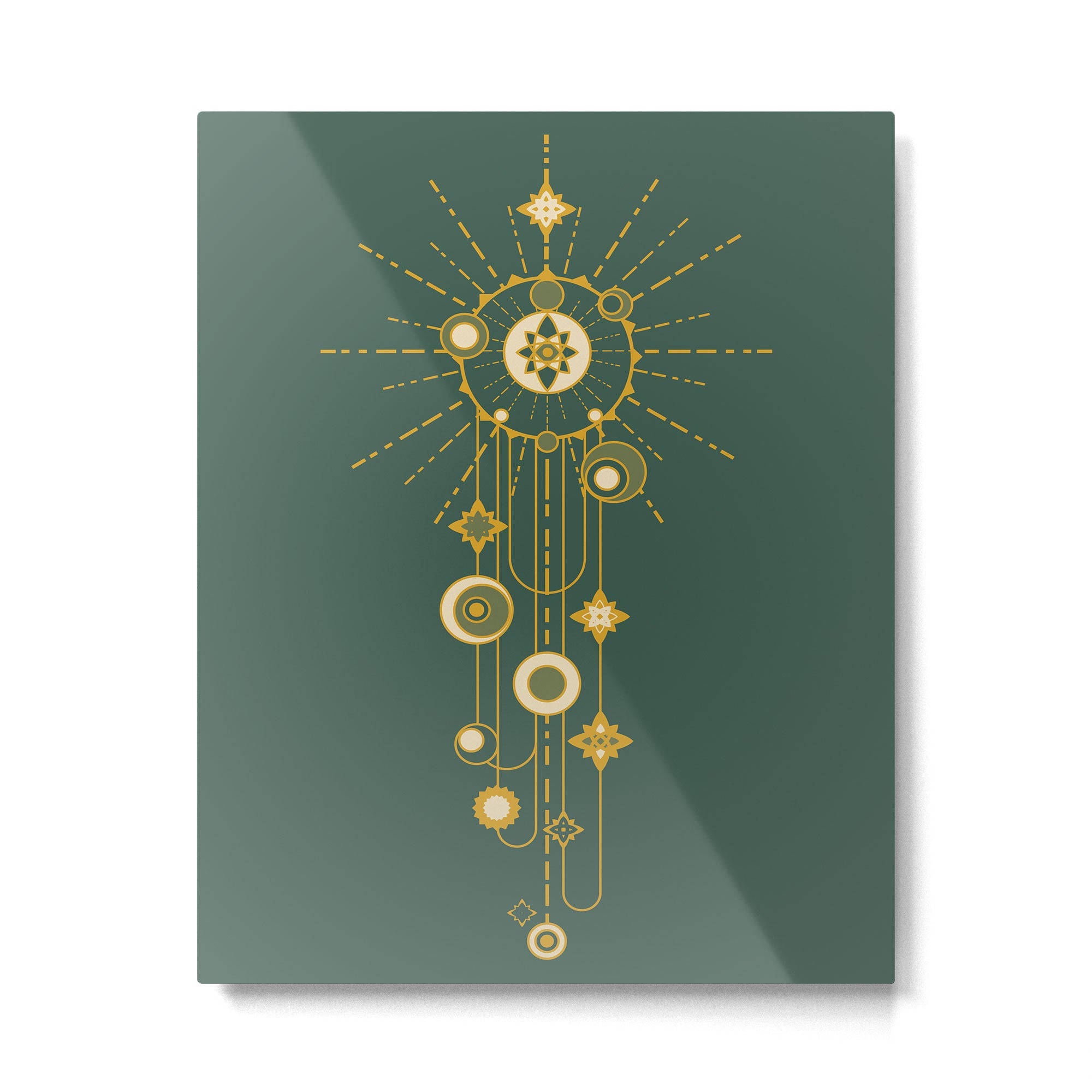 Writing on the sky Metal Print | TeksDecor