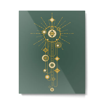 Writing on the sky Metal Print | TeksDecor