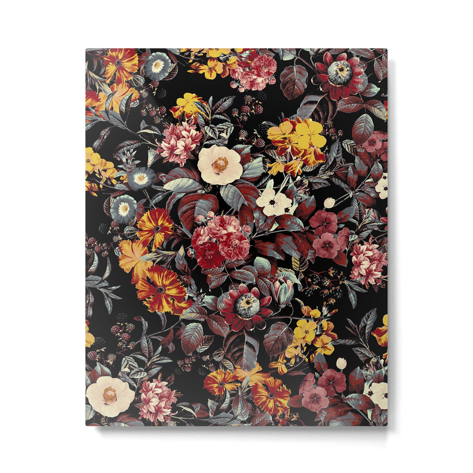 Autumn Night Garden  Metal Print | TeksDecor