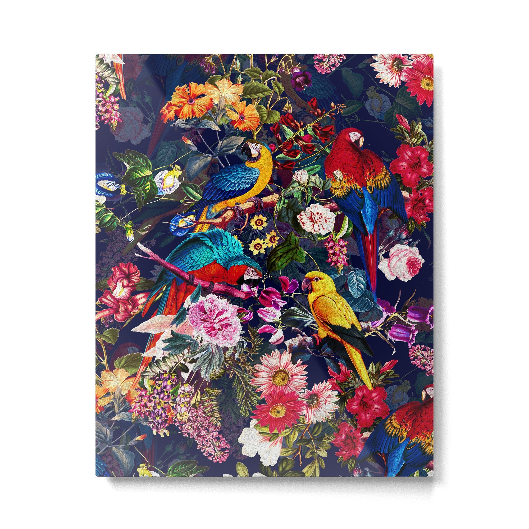 Floral and Birds XLV Metal Print | TeksDecor