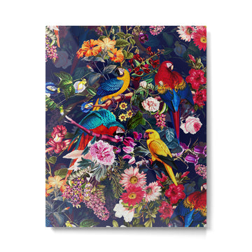 Floral and Birds XLV Metal Print | TeksDecor