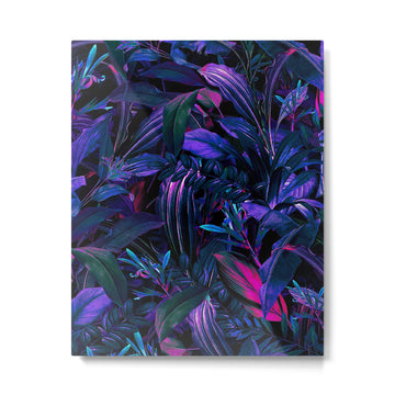 Future Garden Tropical Night Metal Print | TeksDecor