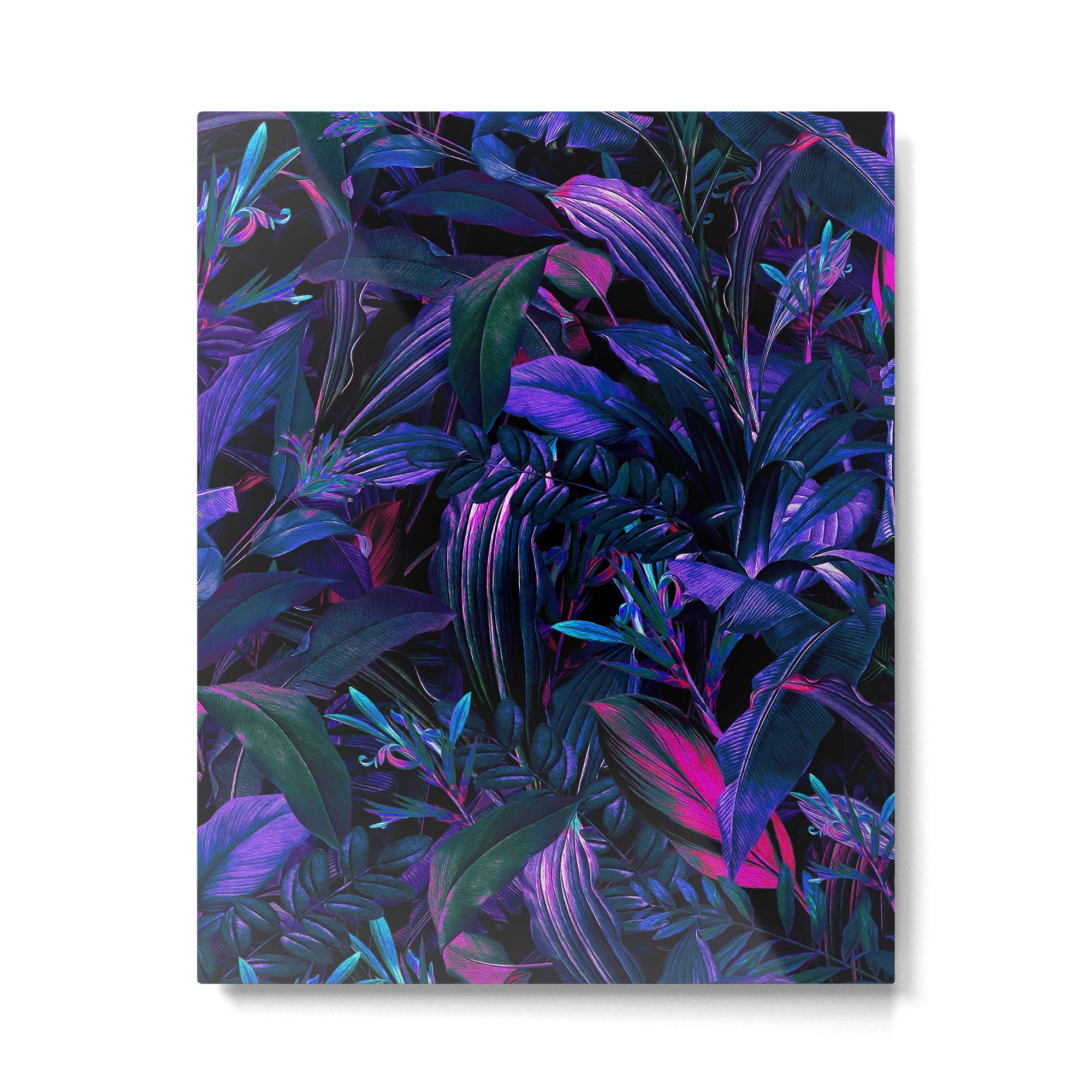Future Garden Tropical Night Metal Print | TeksDecor