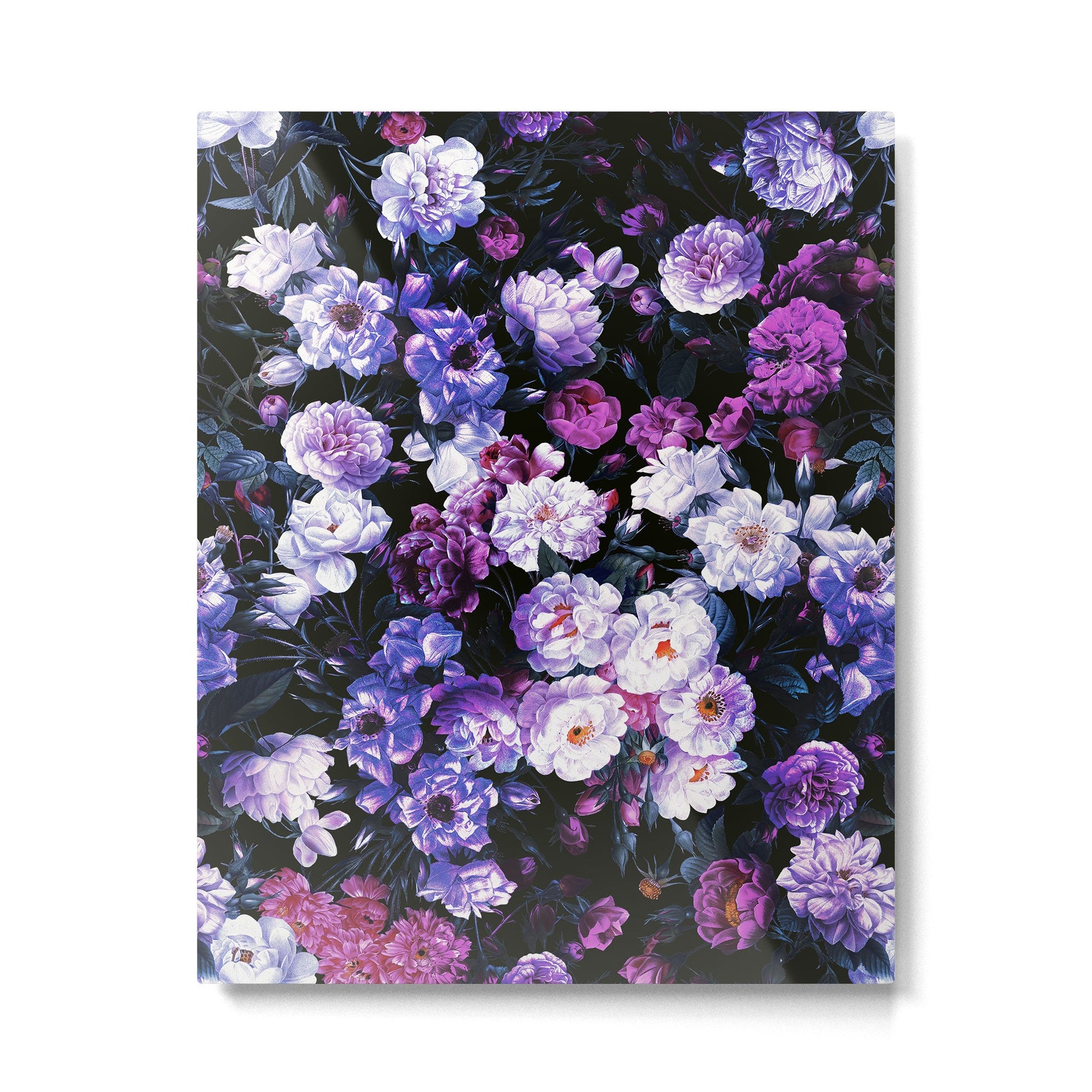 Rose Garden - Night III Metal Print | TeksDecor