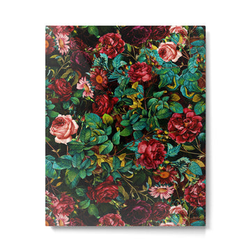 Rose Night Garden Metal Print | TeksDecor