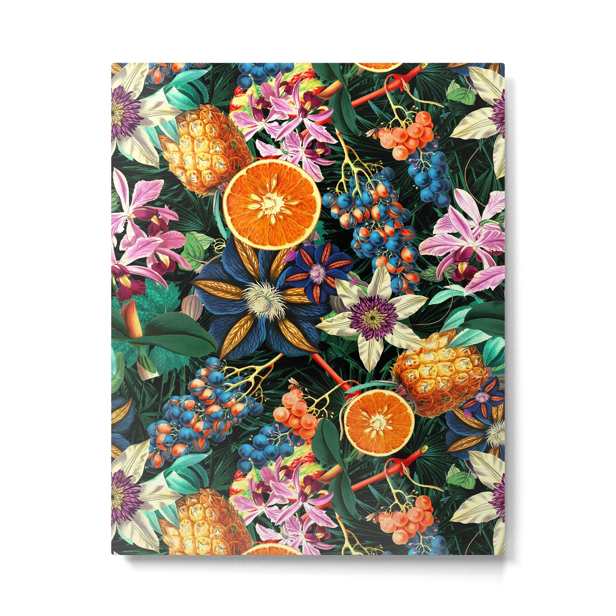 Tropical Orange Garden Metal Print | TeksDecor