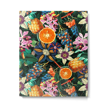 Tropical Orange Garden Metal Print | TeksDecor