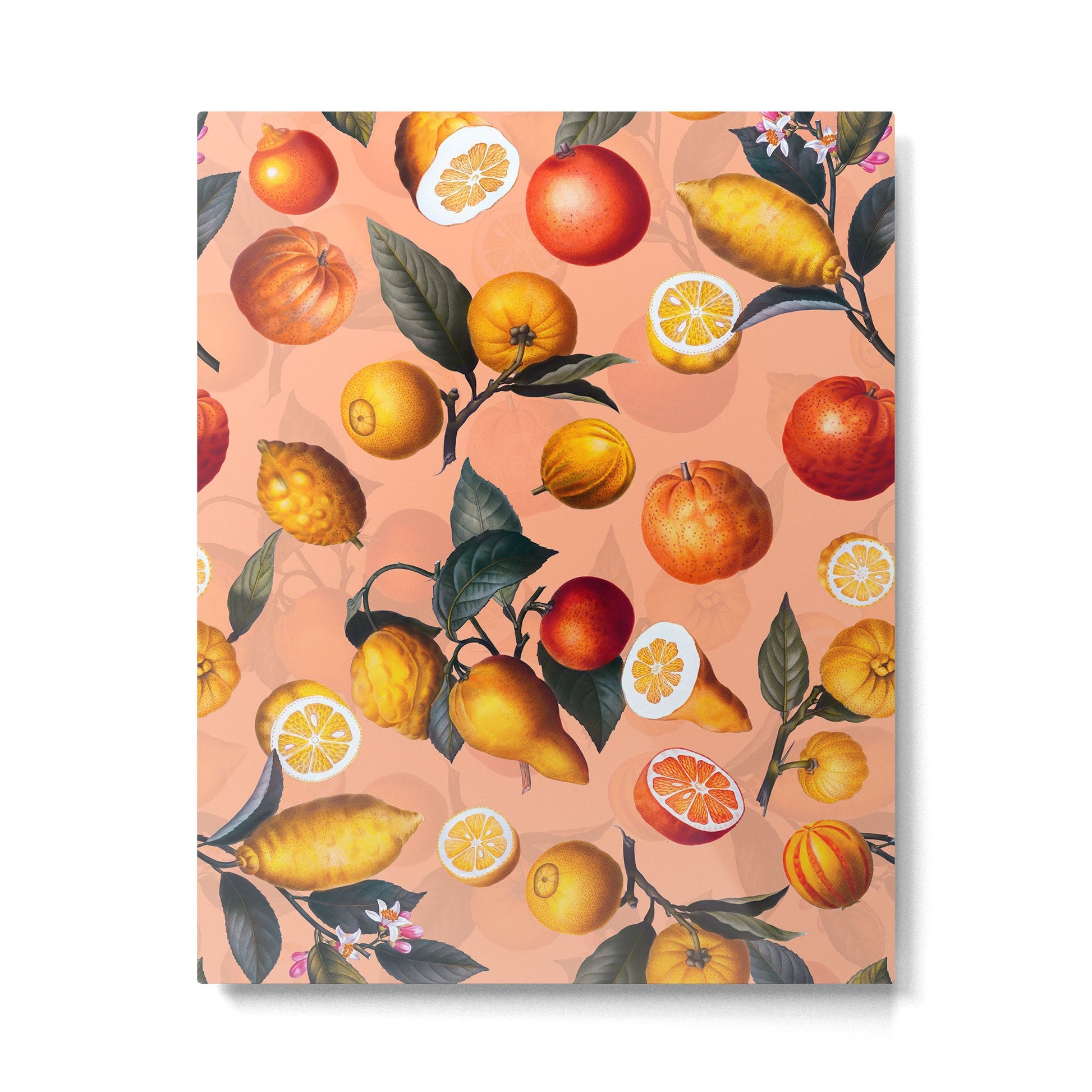 Vintage Fruit Pattern XXV Metal Print | TeksDecor