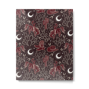 Cowboys and Cacti - manzanita brown Metal Print | TeksDecor