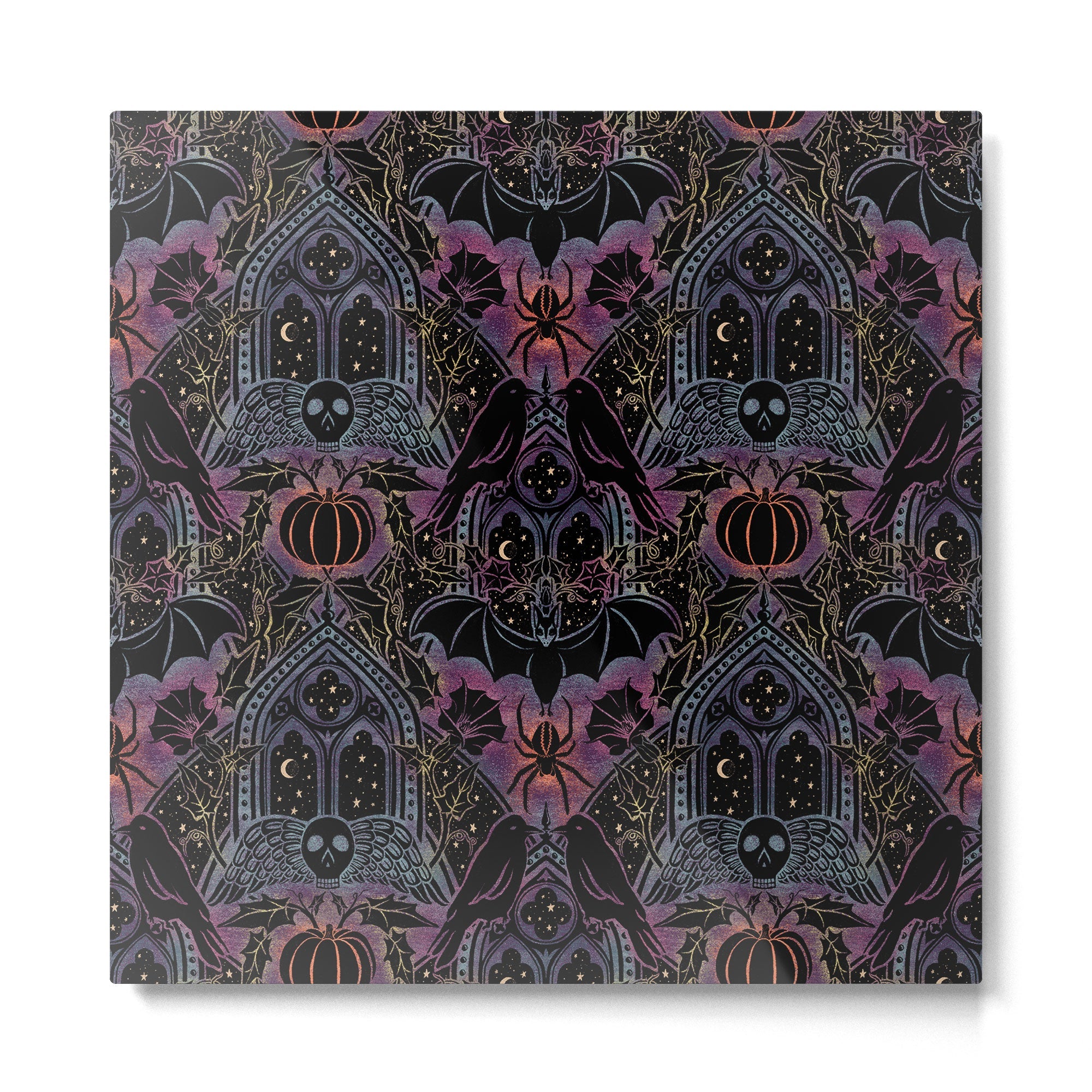 Gothic Halloween - celestial rainbow  Metal Print | TeksDecor