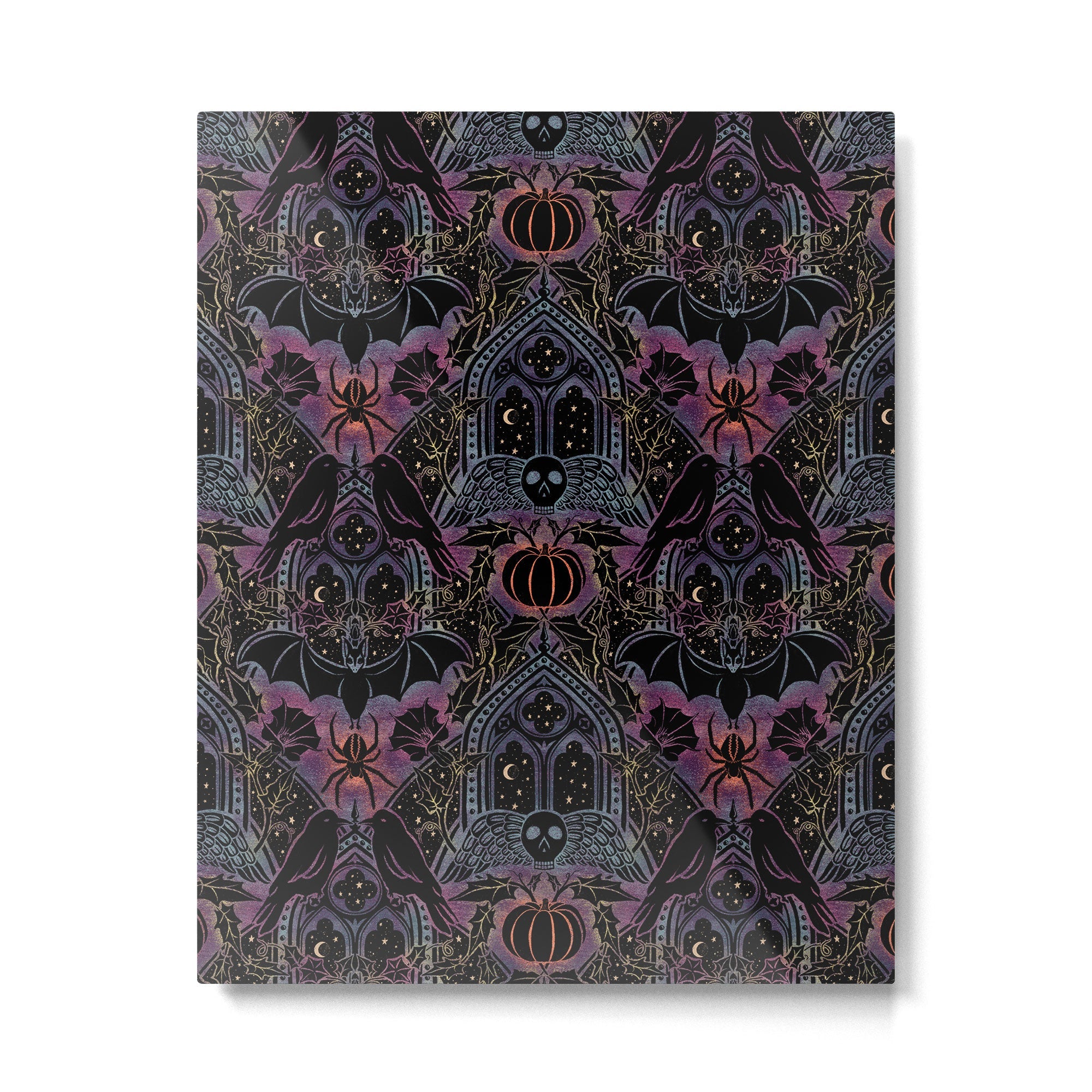 Gothic Halloween - celestial rainbow  Metal Print | TeksDecor