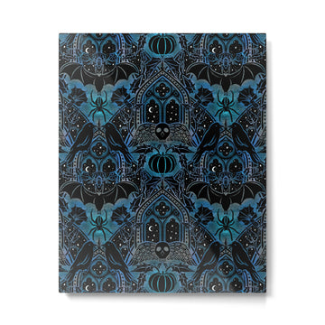 Gothic Halloween - Eerie Blue Metal Print | TeksDecor