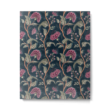 Indienne Vine - Midnight Velvet  Metal Print | TeksDecor