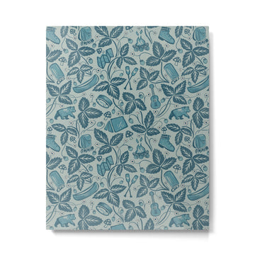 Summer Camping - blue Metal Print | TeksDecor