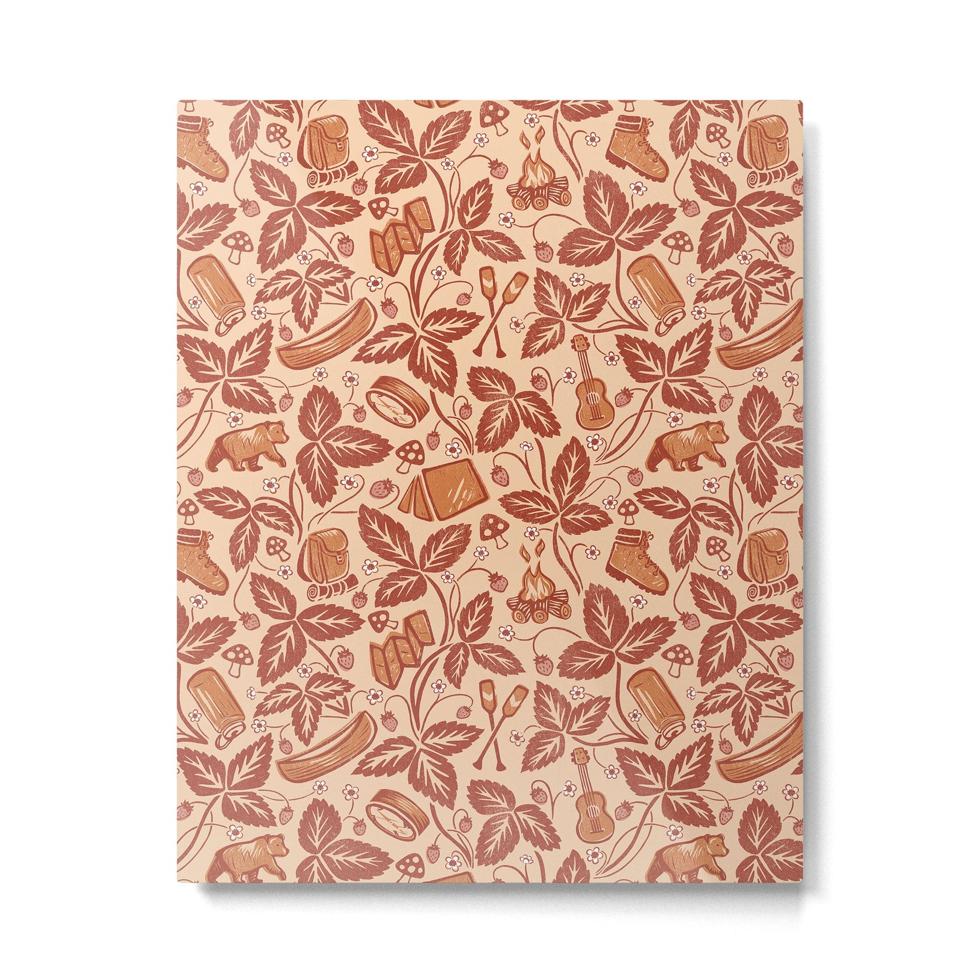 Summer Camping - Copper Peach Metal Print | TeksDecor