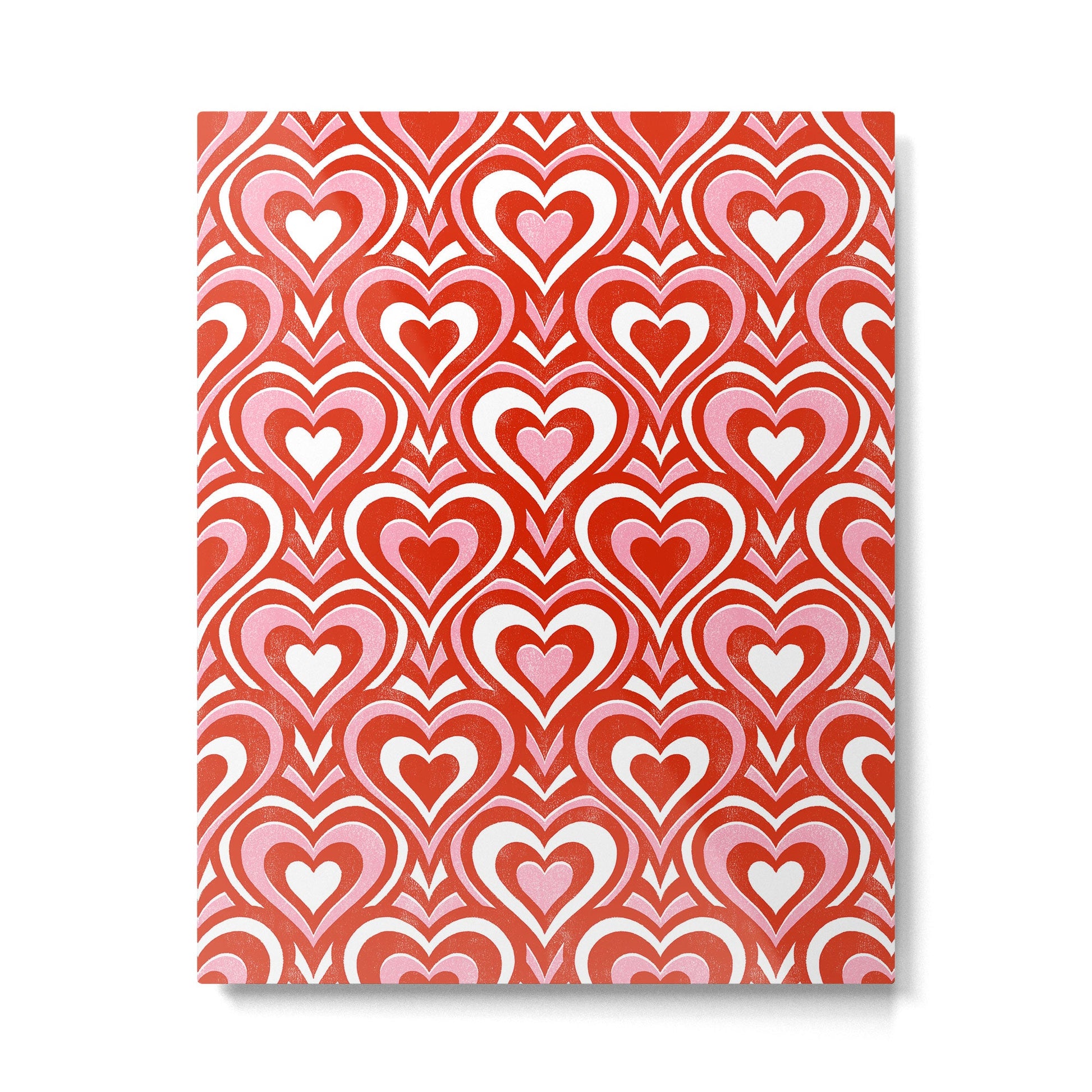 Sweethearts - red, pink, and white  Metal Print | TeksDecor