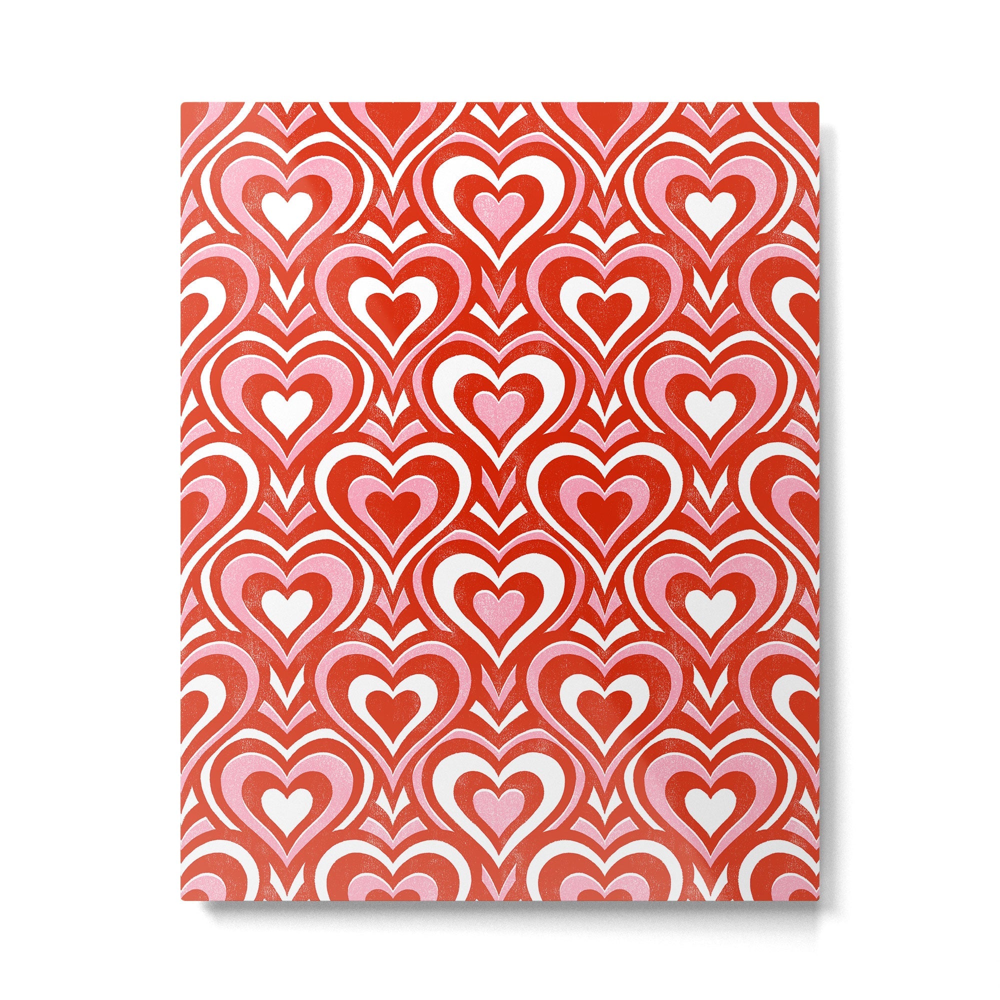 Sweethearts - red, pink, and white  Metal Print | TeksDecor