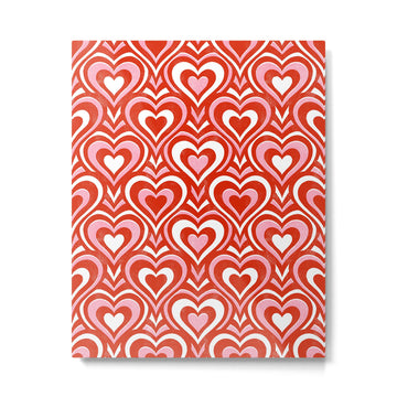 Sweethearts - red, pink, and white  Metal Print | TeksDecor