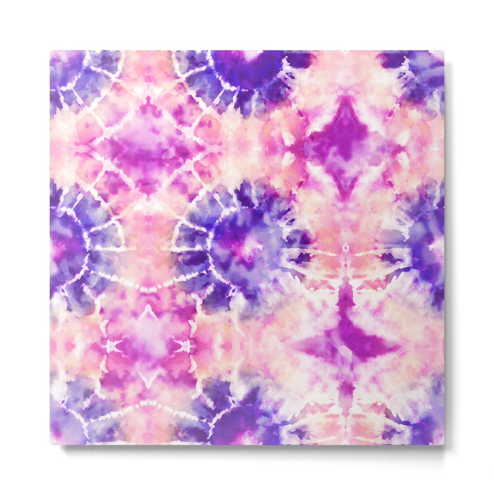 Tie Dye - peachy purple  Metal Print | TeksDecor