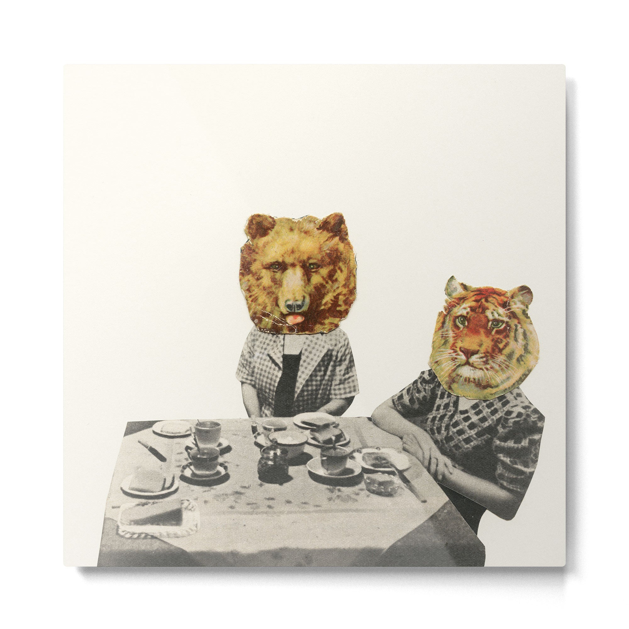 Tea Party Metal Print | TeksDecor