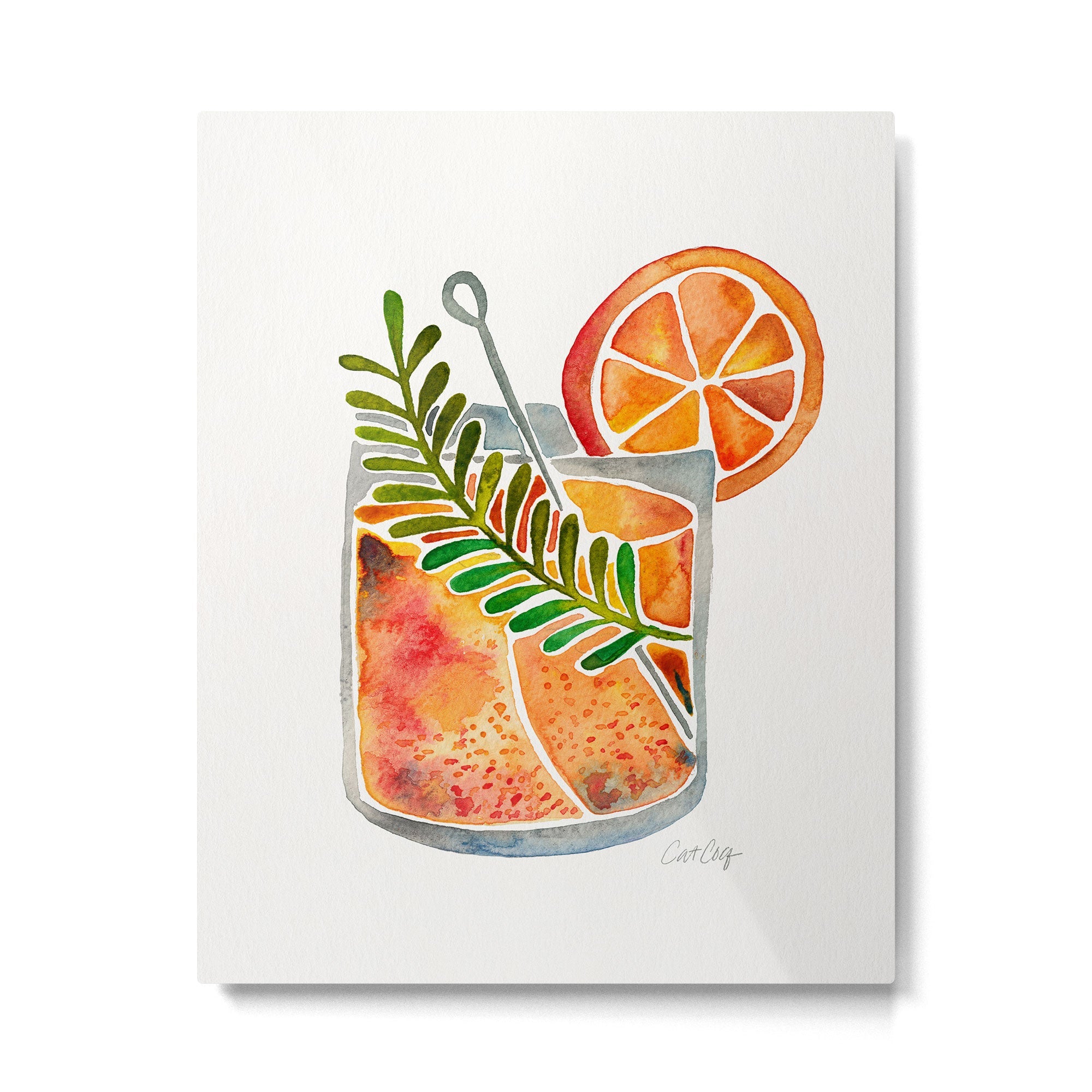 Blood Orange Tequila Sunrise Metal Print | TeksDecor