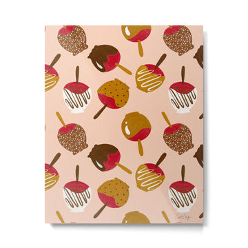 Caramel Apples - Red Metal Print | TeksDecor