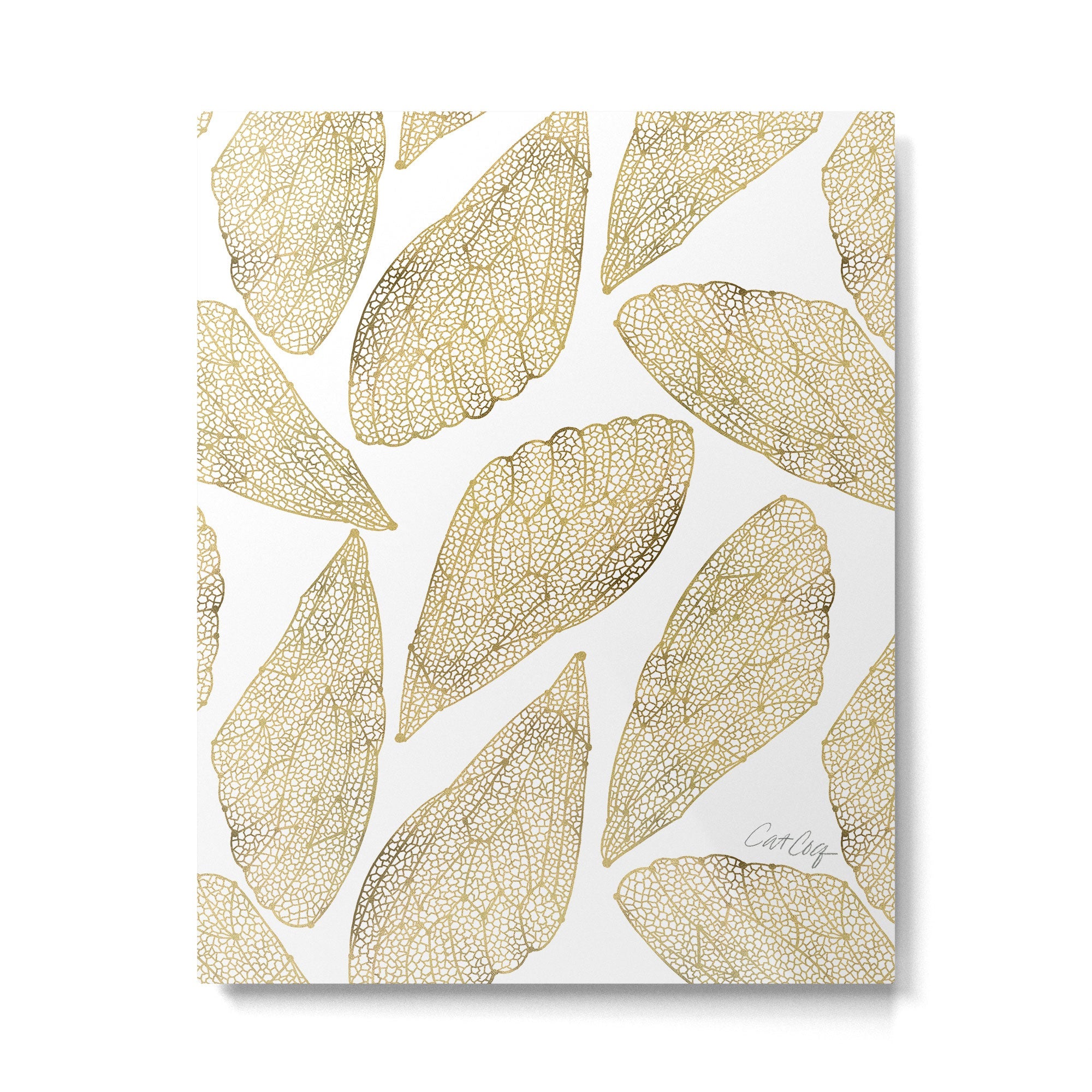 Cicada Wings - Gold Metal Print | TeksDecor