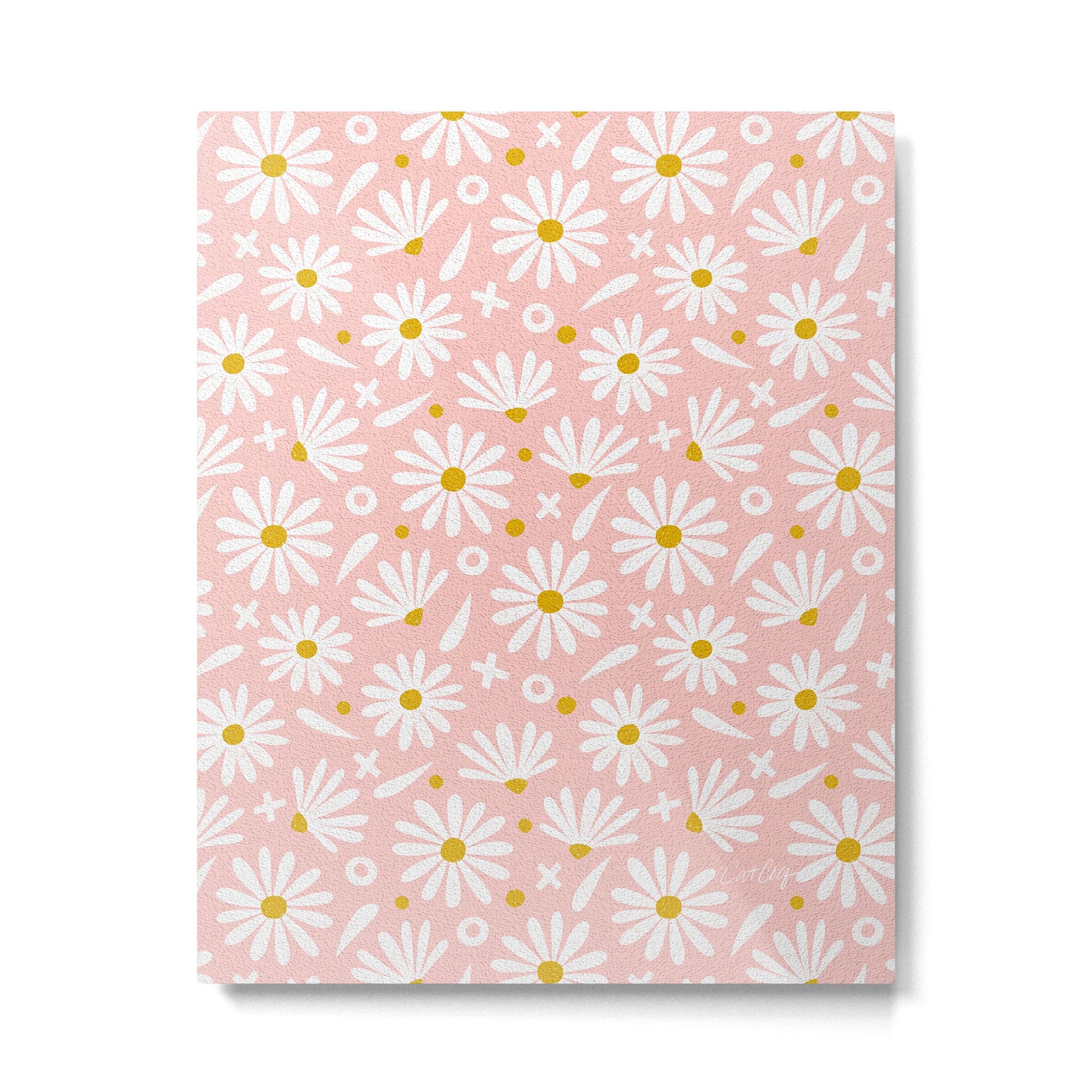 Daisies - Pink Metal Print | TeksDecor