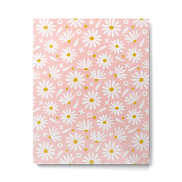 Daisies - Pink Metal Print | TeksDecor