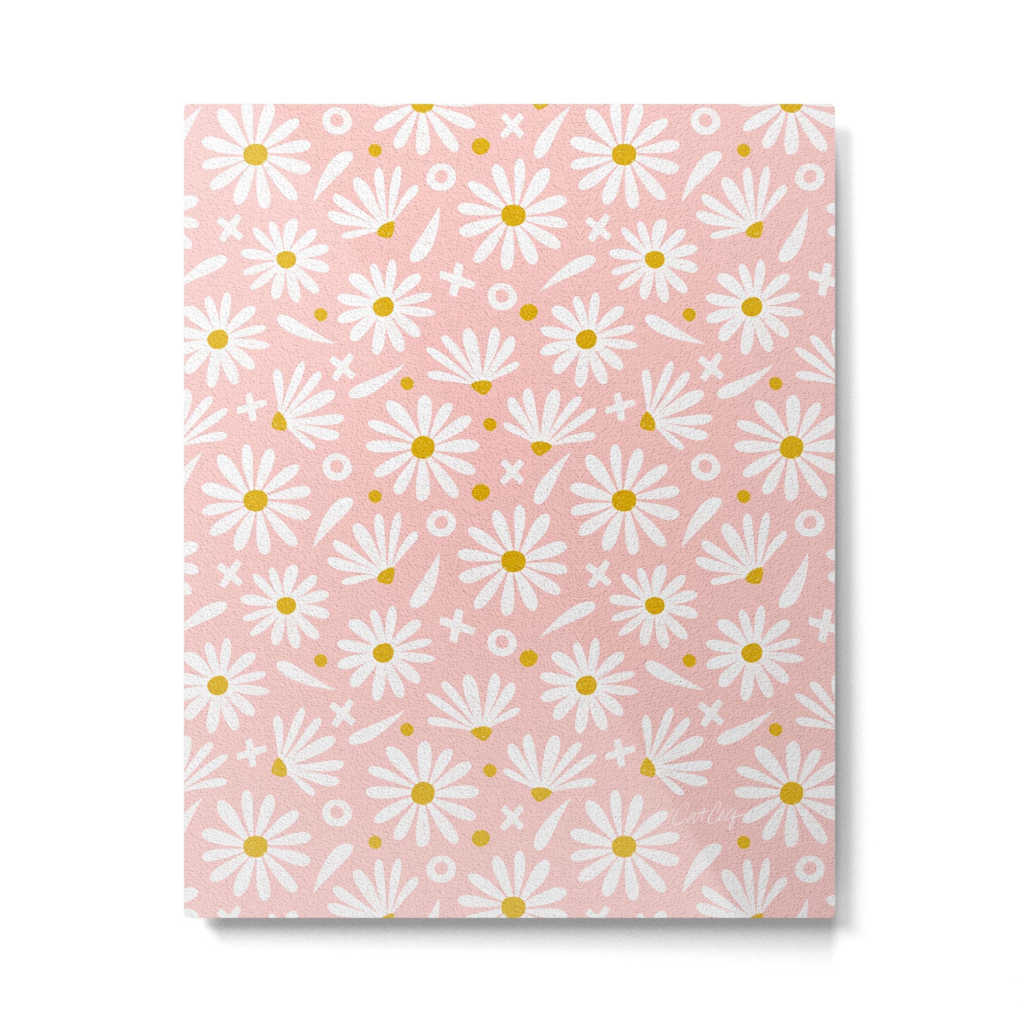 Daisies - Pink Metal Print | TeksDecor