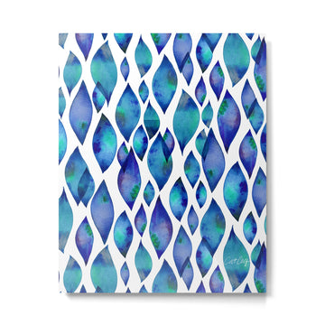 Leaf Drips  Metal Print | TeksDecor