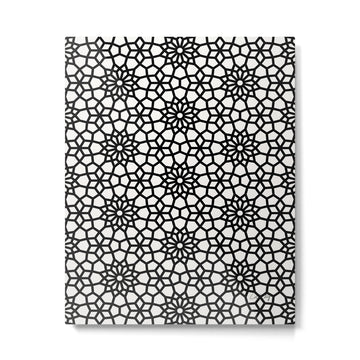 Persian Mosaic - Black Palette Metal Print | TeksDecor