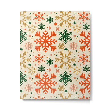 Snowflake Collection - Retro Palette Metal Print | TeksDecor