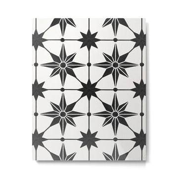 Starburst Mosaic - Black Metal Print | TeksDecor